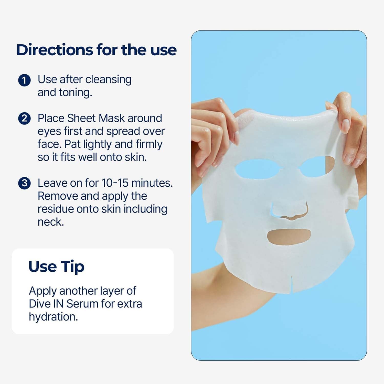 DIVE-IN Low Molecular Hyaluronic Acid Mask (1Pc)