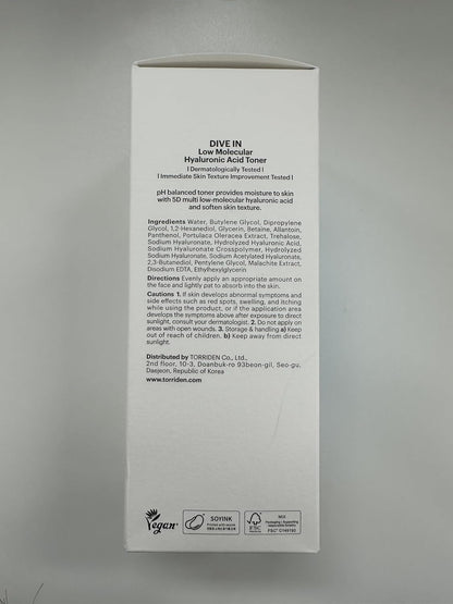 Dive-In Low Molecular Hyaluronic Acid Toner (300Ml)