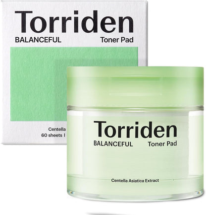 Balanceful Toner Pads | 60Pcs | Soothes and Exfoliates Rough Texture in Oily Sensitive Skin, 5D CICA Complex, Lhas, Korean Skincare