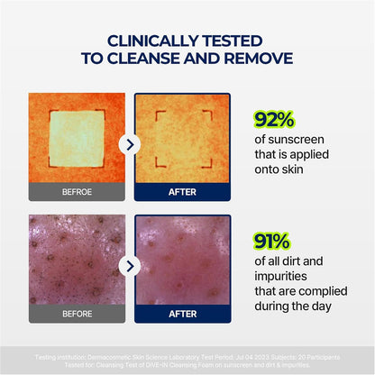 DIVE-IN Low Molecular Hyaluronic Acid Cleansing Foam - Mini (30Ml) | Balancing & Moisturising | 8-Layered Hyaluronic Acid, Malachite Extract | Korean Foam Cleanser, Korean Skincare