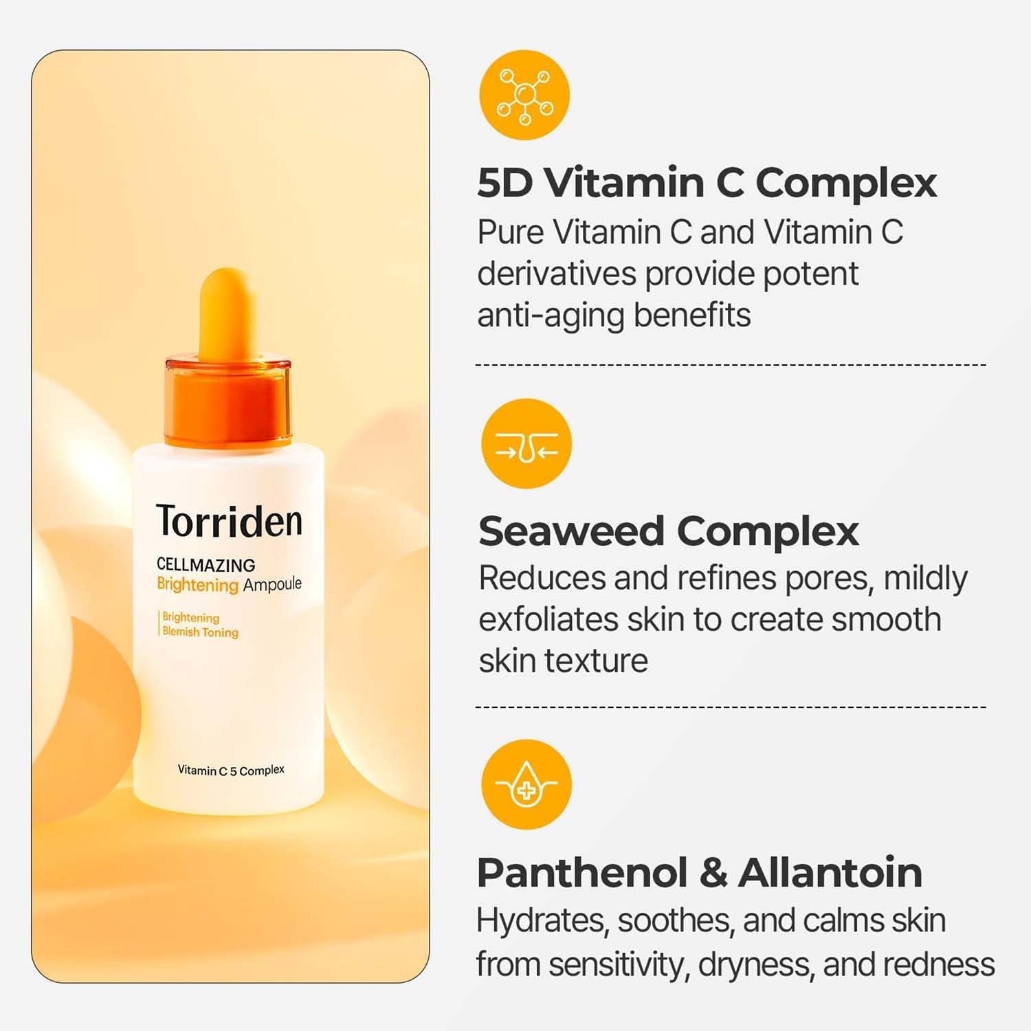 Cellmazing Brightening Ampoule Brightening Blemish Toning Vitamin C 5 Complex 10Ml