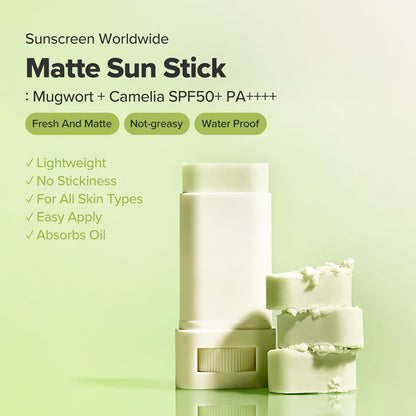 Matte Sun Stick : Mugwort+Camelia(18G, 0.63Fl.Oz)