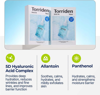 DIVE-IN Low Molecular Hyaluronic Acid Mask (1Pc)